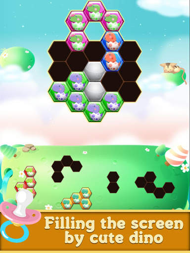 Dinosaur Hexa Puzzle Game : Dinosaur puzzles game screenshot 6