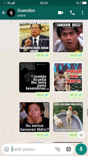 Wa Sticker Meme Lucu WaStickersApps screenshot 3