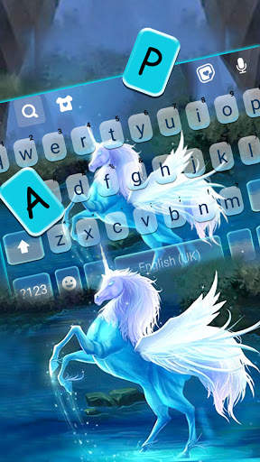 Dreamy Pegasus Keyboard Background screenshot 2