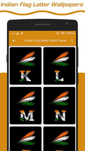 Indian Flag Latter Wallpaper , Flag Photo Frame screenshot 2
