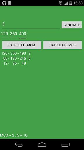 Lcm - Gcf App screenshot 2