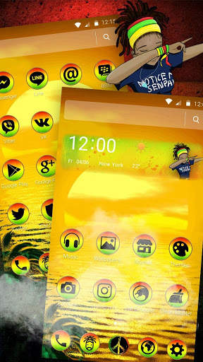 Reggae Jamaica Theme with Live Reggae Wallpaper screenshot 1