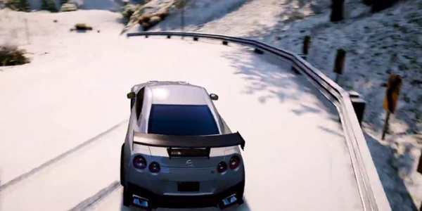 GTR Driving Nissan Winter 3D screenshot 1