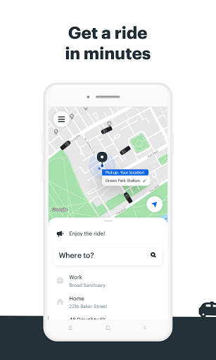 Gett - taxi cab booking app screenshot 1