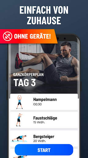 Workouts zuhause - ohne Geräte screenshot 5