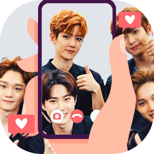 Exo Fake Video Call: Call With Exo Idol kpop Prank иконка