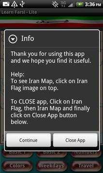 Learn Farsi Lite screenshot 3