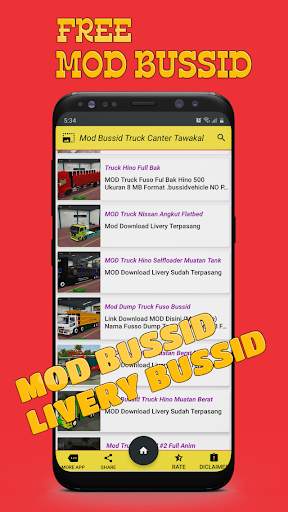 Mod Truck Canter Tawakal Bussid Oleng screenshot 2