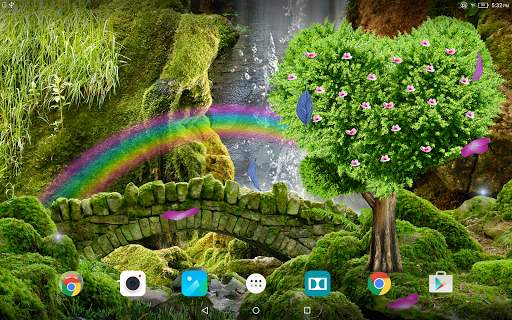 Waterfall Romantic Wallpaper screenshot 6