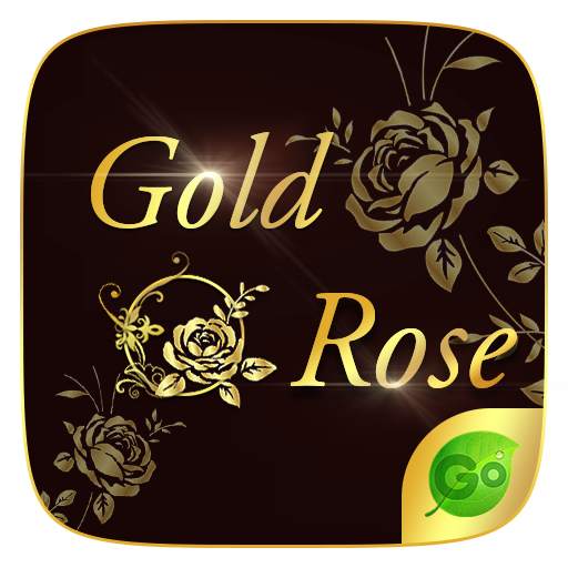 Gold Rose GO Keyboard Theme 4.5