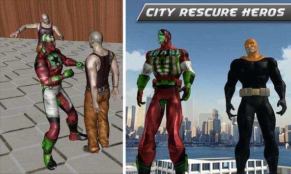 Incredible Superhero City Rescue Crime Battle स्क्रीनशॉट 5