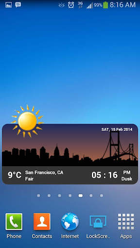 Metro Clock & Weather screenshot 4