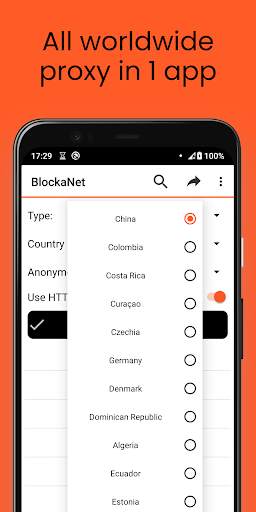 BlockaNet: 프록시 목록 screenshot 2