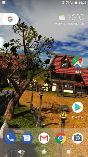Cartoon Village 3D Live Wallpaper Lite screenshot 1