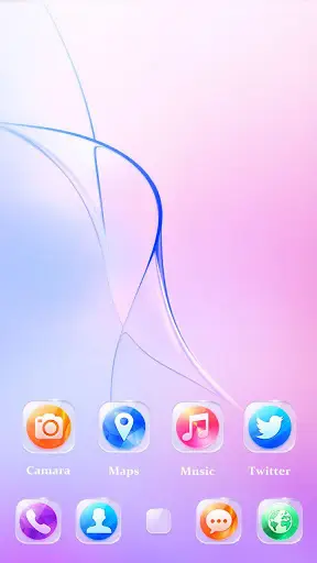 Glass Go Launcher Theme screenshot 2