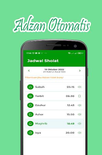 Alarm adzan otomatis screenshot 2