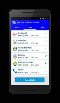 Optimizer and Ram Booster 2 تصوير الشاشة