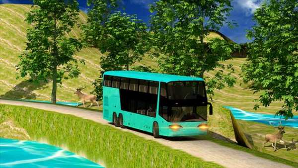 Coach Bus Offroad Down Hill screenshot 10