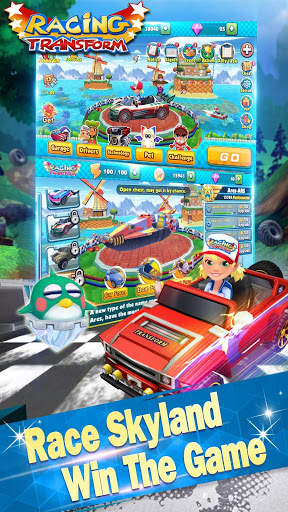 Racing Transform - Skyland Race screenshot 1