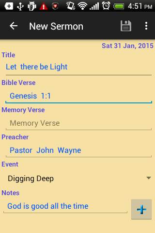 My Sermon - Service Notepad screenshot 3