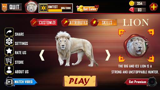 Lion Simulator Animal Games 3d screenshot 3