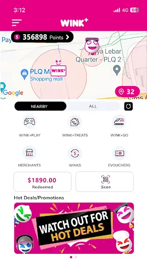 WINK  Singapore Map & Rewards screenshot 2