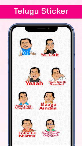 Telugu Stickers for whatsapp - Telugu WAStickerApp screenshot 1
