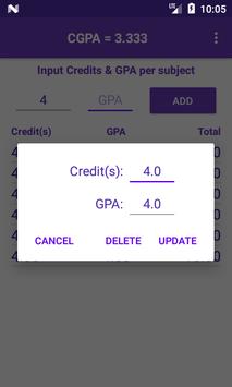 CGPA Calculator (NEW) screenshot 4