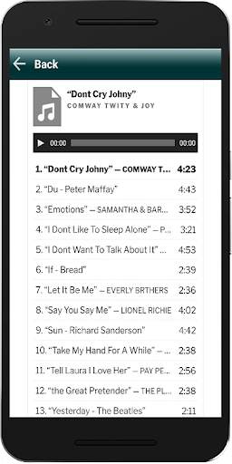 Love Songs MP3 Sweet Memories screenshot 5