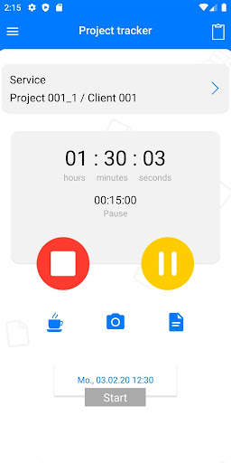 TimeTrack - Time tracker screenshot 1