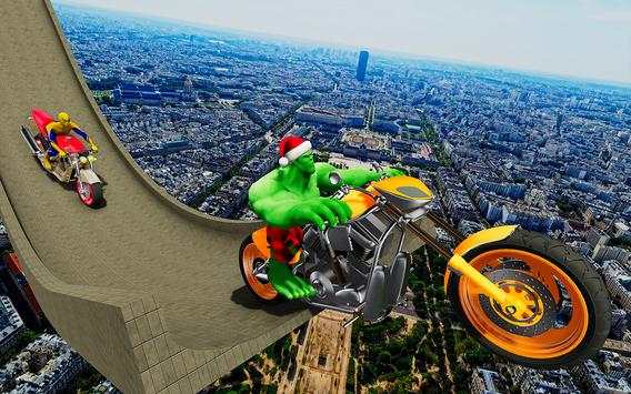 Super Hero Tricky Bike Race: Mega Ramp screenshot 2