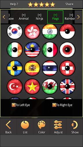 Sharingan - Eye And Hair Color 8 تصوير الشاشة