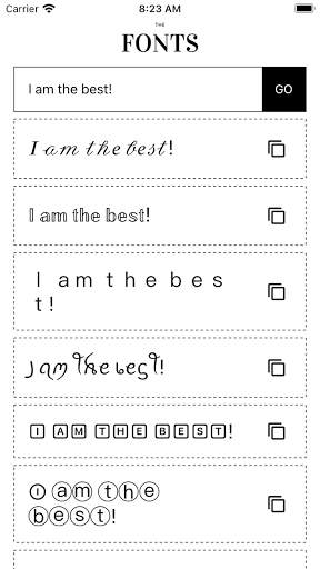 Cool Fonts for Social Media screenshot 1