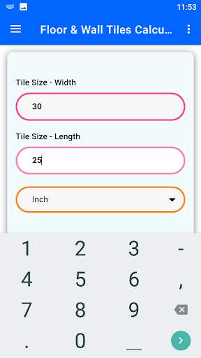 Floor & Wall Tiles Calculator скриншот 1