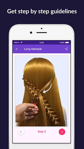 Hairstyles step by step easy,  screenshot 6