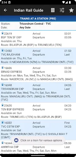 Indian Rail Guide screenshot 2