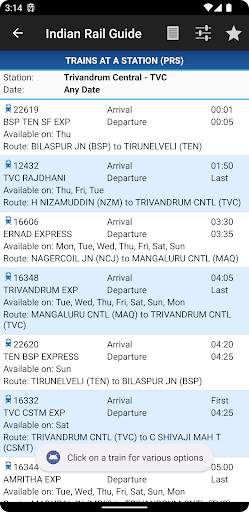Indian Rail Guide screenshot 2
