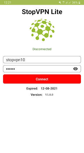 StopVPN Lite screenshot 1