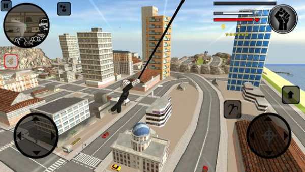 Black Spider Stickman Mafia Crime Rope Hero 2019 screenshot 1