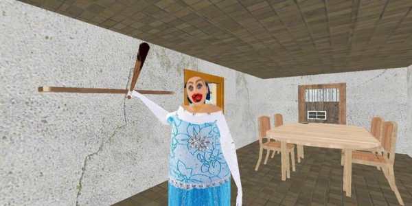 Blue Granny :Horror Scary MOD screenshot 5