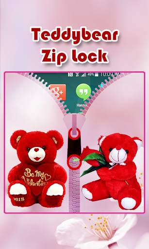 Teddy Bear Zipper Lock screenshot 3