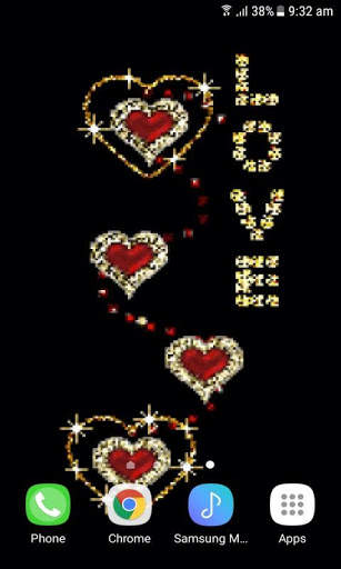 Golden Love Live Wallpaper screenshot 3