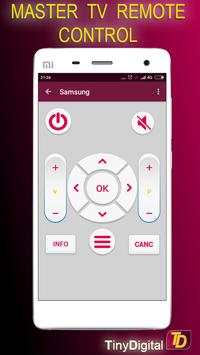 Master TV Remote Control screenshot 1