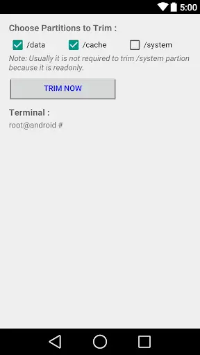 Trimmer (fstrim) screenshot 1
