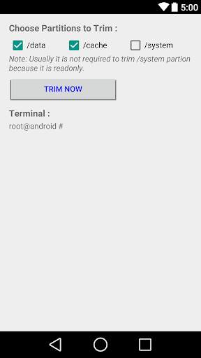 Trimmer (fstrim) screenshot 1