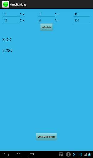 Simultaneous Equation Solver screenshot 3