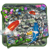 3D koi fish icon