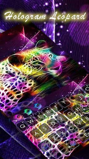 Hologram Leopard Keyboard screenshot 3