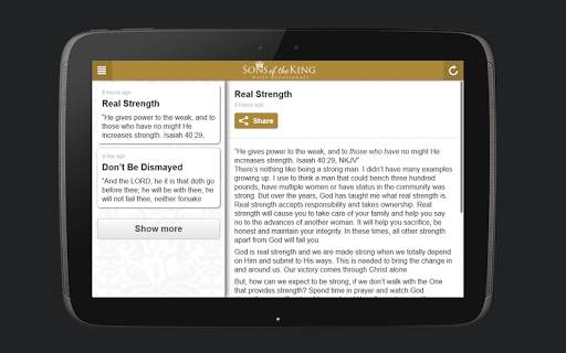Sons of the King Devotionals screenshot 3