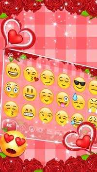 Lovely Red Rose Keyboard Theme screenshot 3